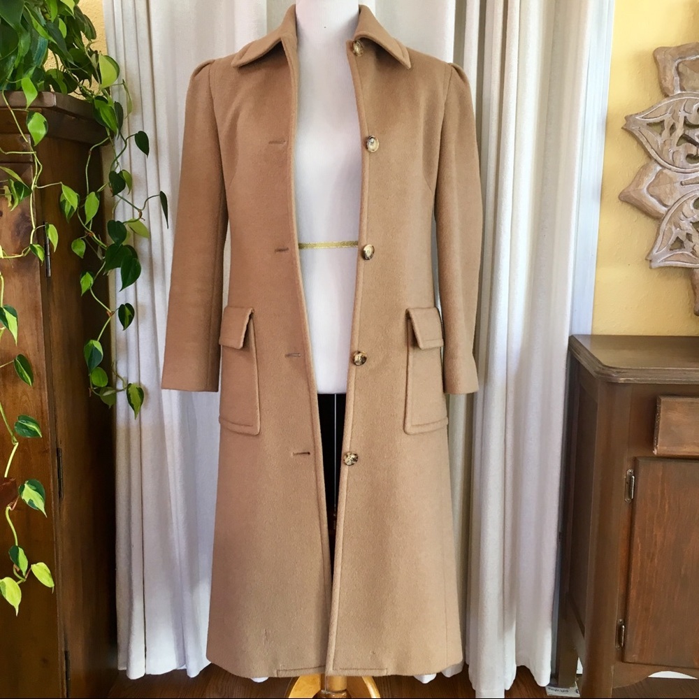 Celine Camel Hair Trench Coat Size 40 FR - Picture 5 of 8